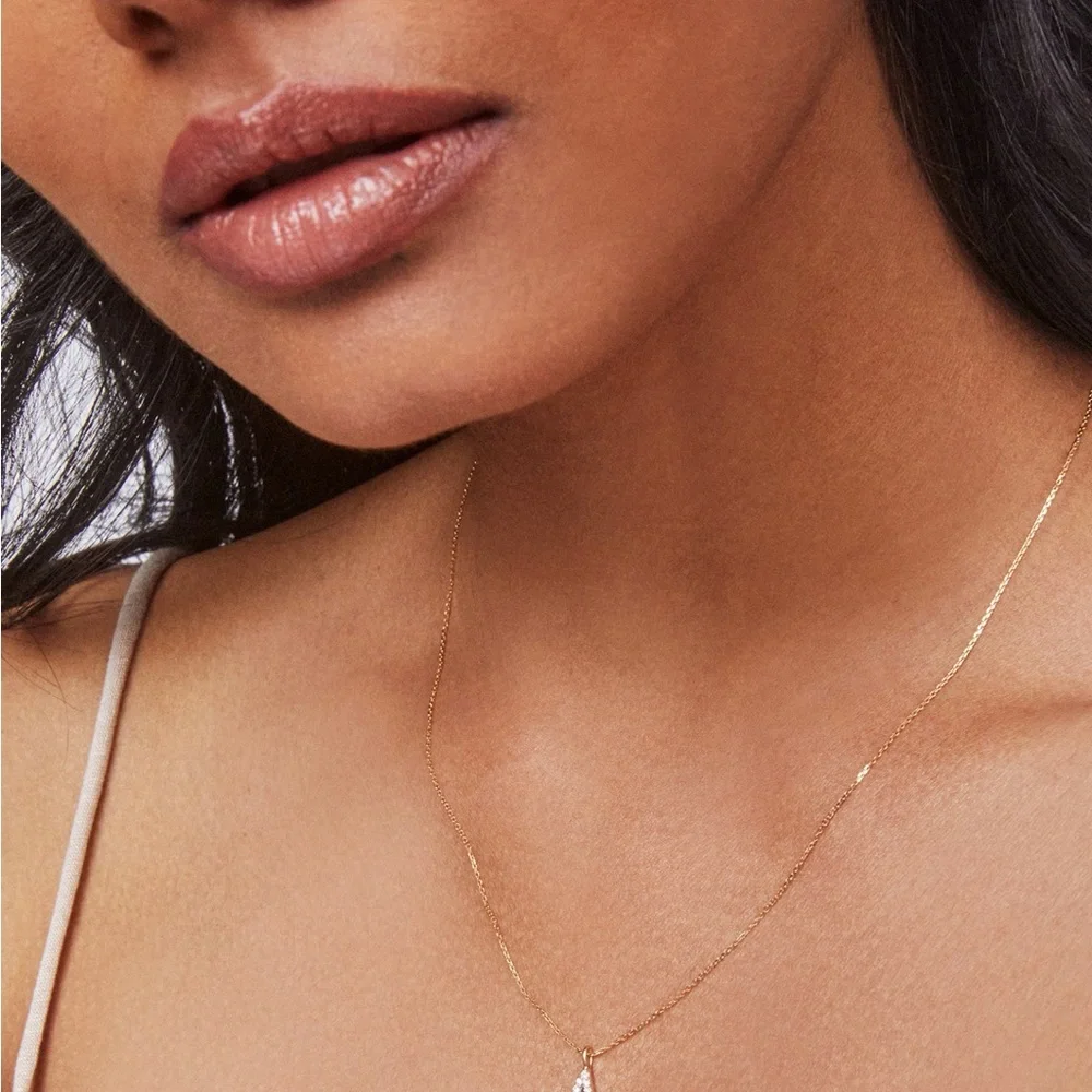 Kendra Scott Diamond Letter A Pendant Necklace in 14k Yellow Gold - Picture 4 of 6